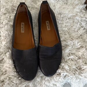Paul Green Textured Black Loafers